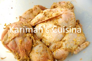 Clean and marinaded quails