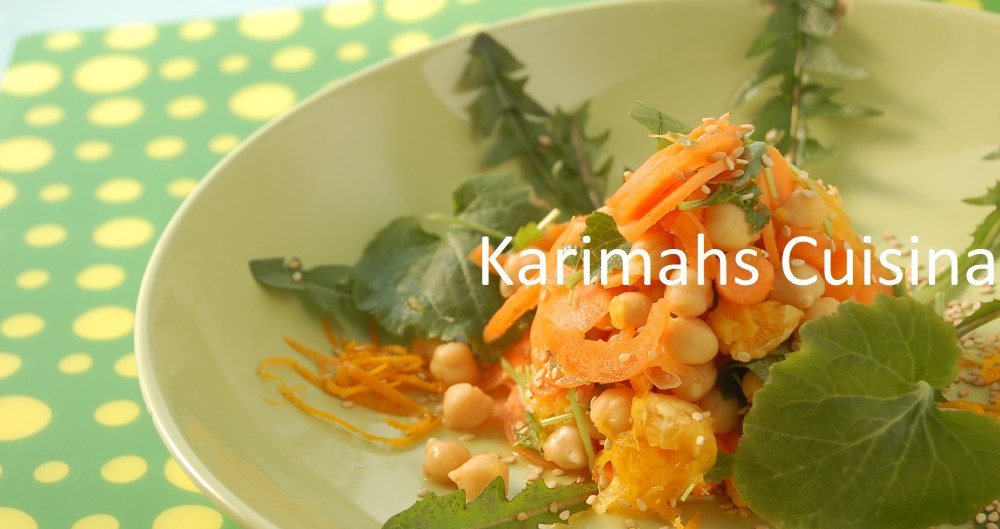 Carrot, orange and Chick Pea Salad