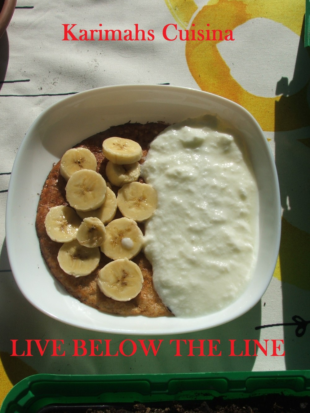 One Pancake, Half A Banana &Yoghurt