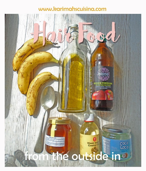 hair food mask small