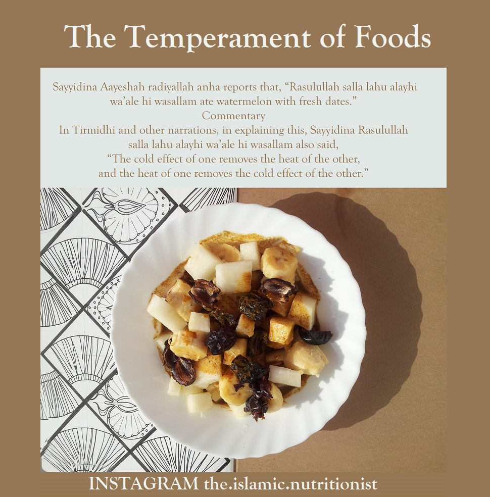 temperament melon and dates text