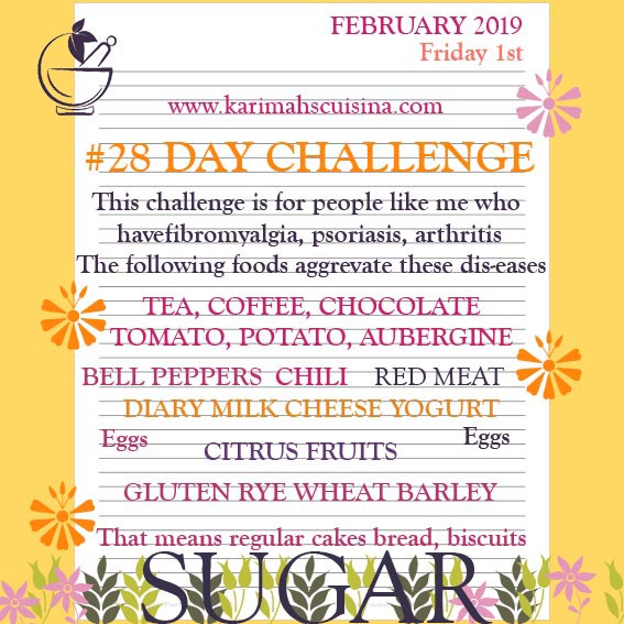 28 day challenge fibromyalgia psoriasis arthritis